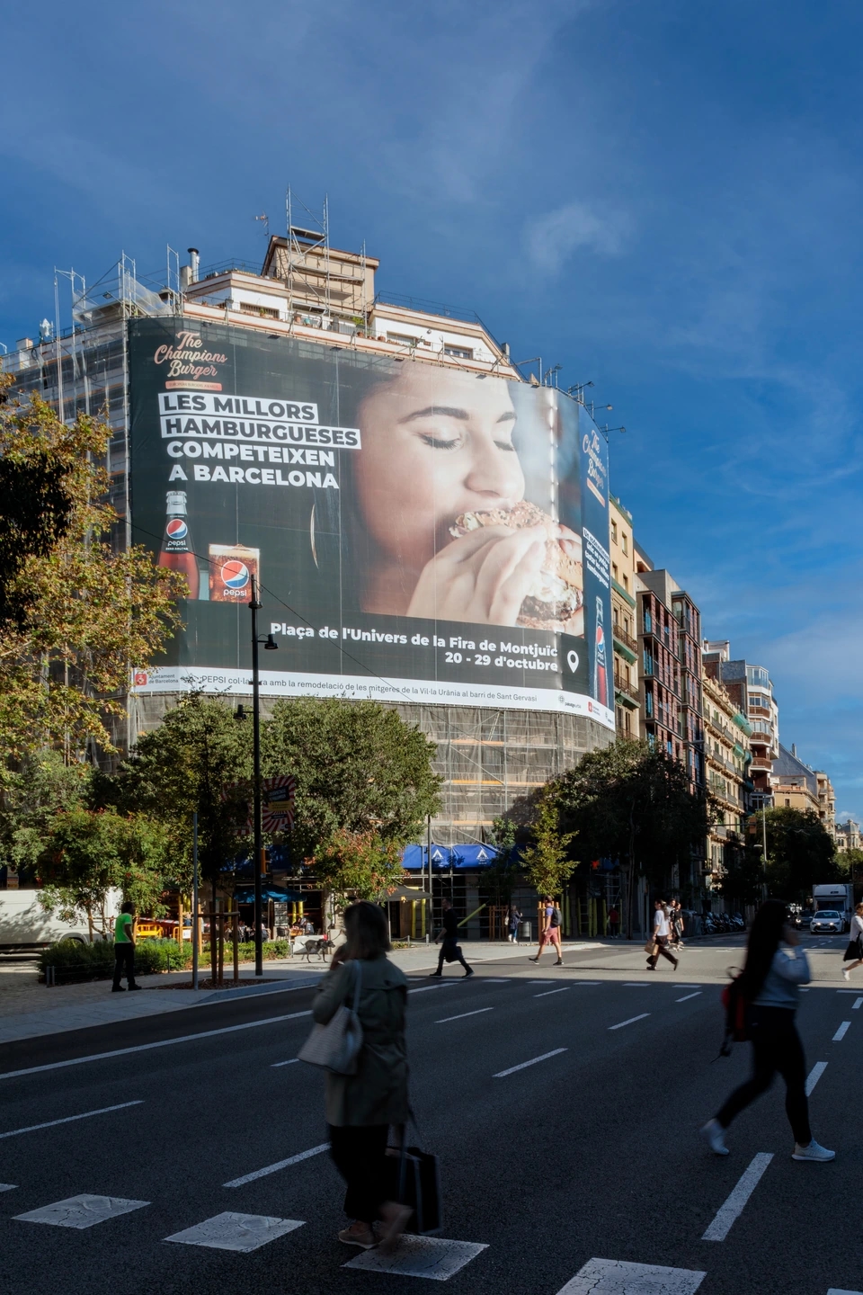Lona de Pepsi para Global media 
