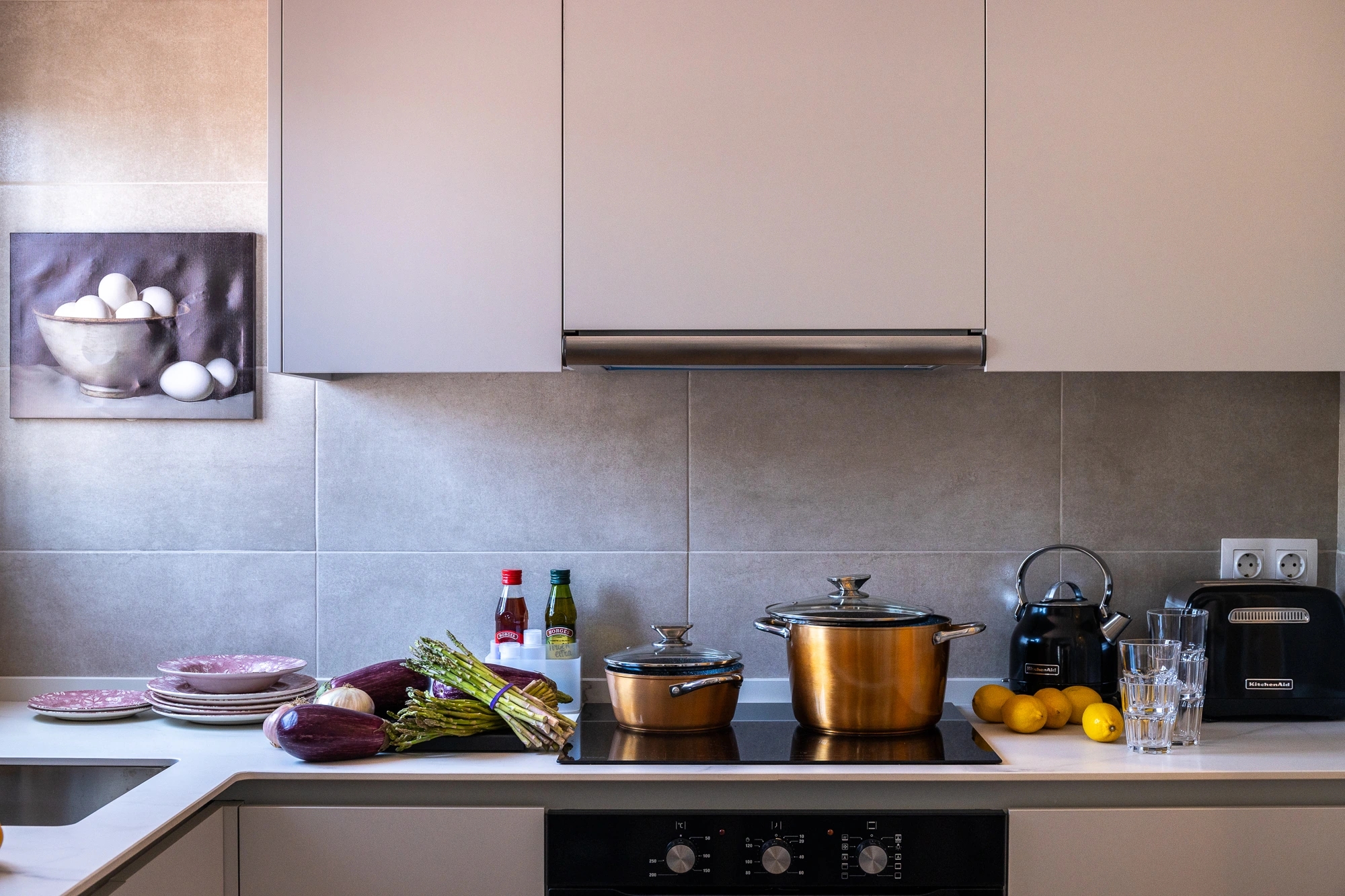 Cocina de uno de los pisos de Enville. 