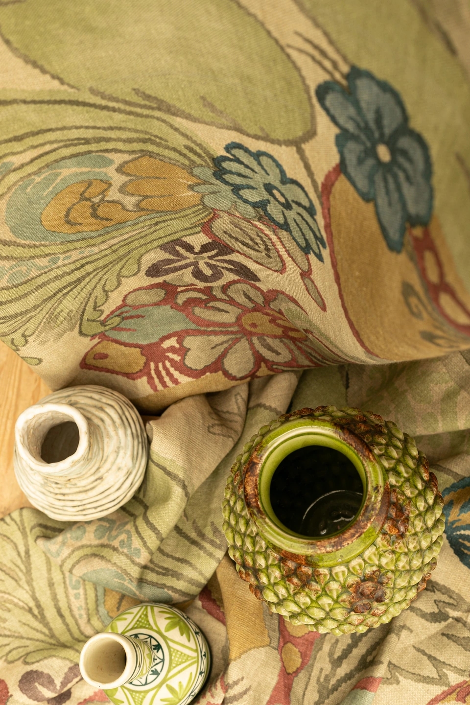 Fotografía de los tejidos de la colección Palawan de Güell Lamadrid. 