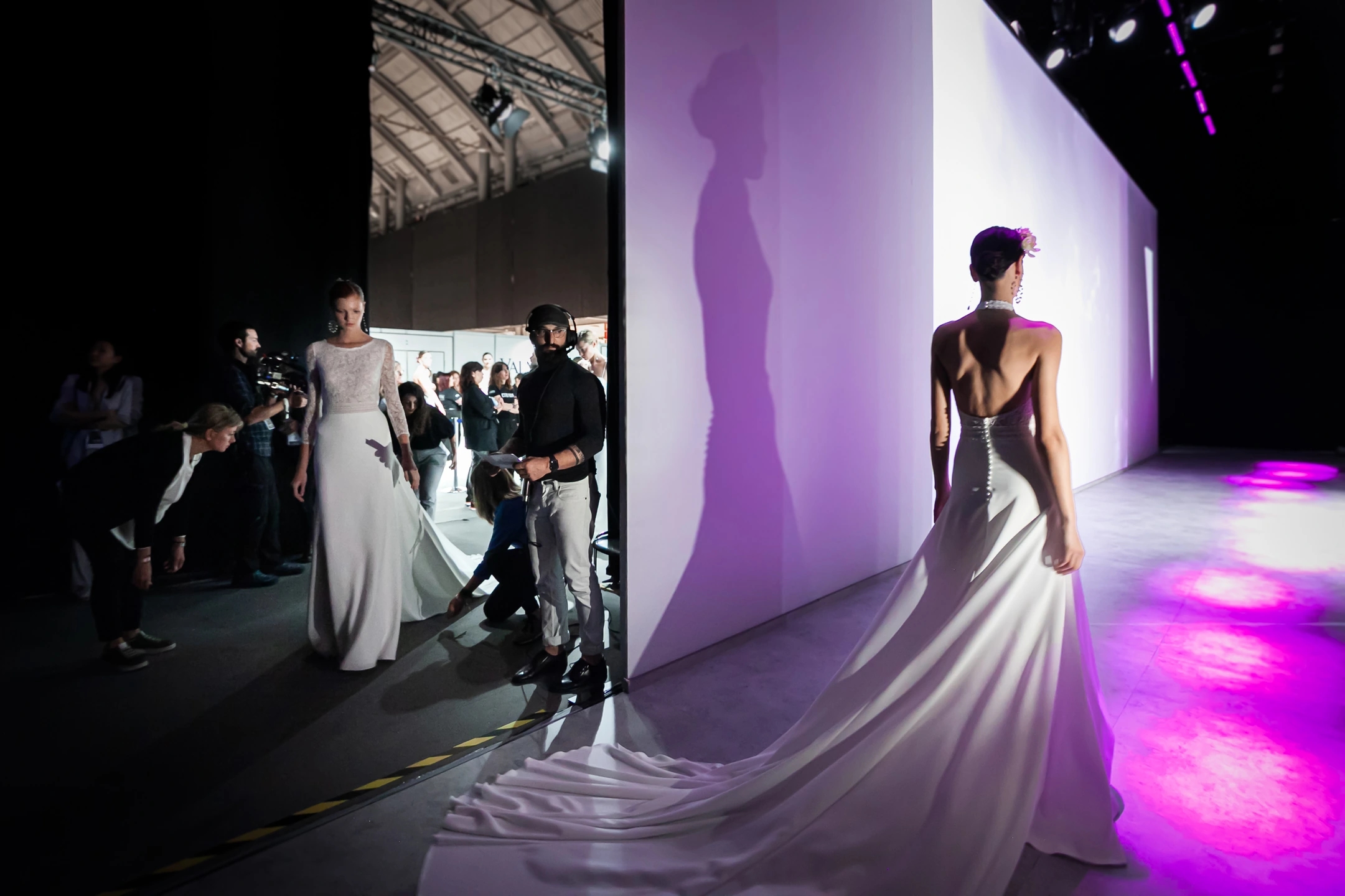 Backstage del desfile de novias de AIRE Barcelona
