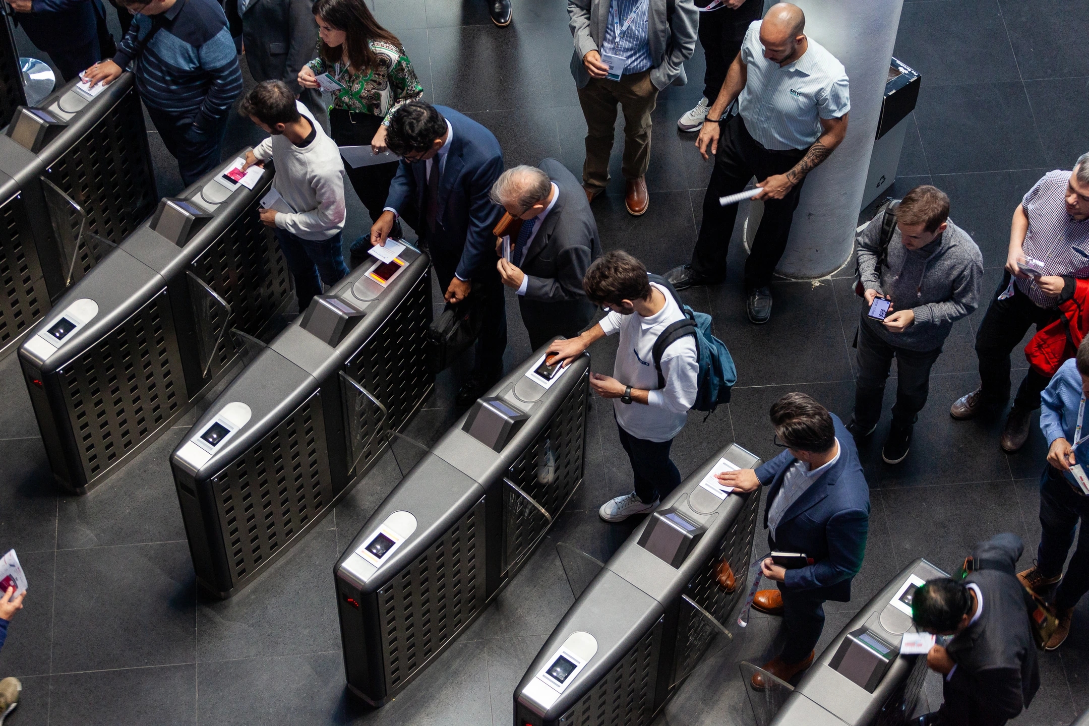 Check in. Fotografía del evento IOT Solutions World Congress (IOTSWC) y Barcelona Cyber Security Congress en Fira de Barcelona.